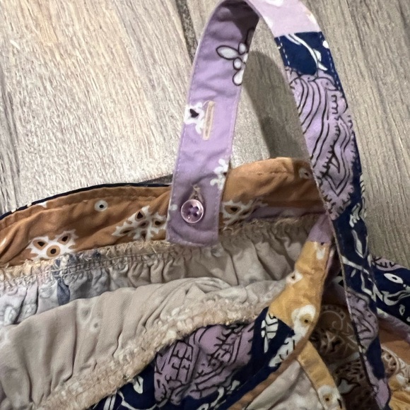 Wrangler 3T top EUC Patchwork Girl Top with Ruffle Straps Adjustable Cowgirl - Picture 2 of 3